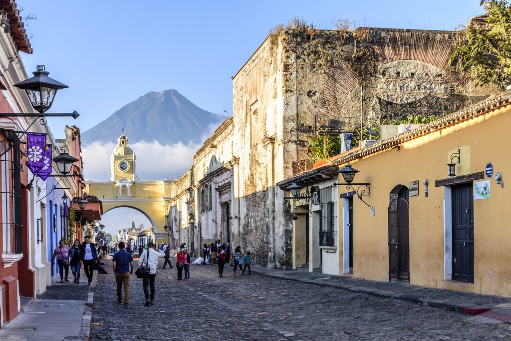Depart Antigua and the Guatemalan highlands.