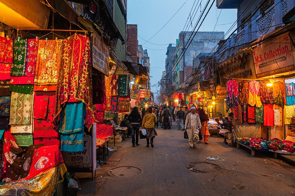 The lively markets of Old Delhi