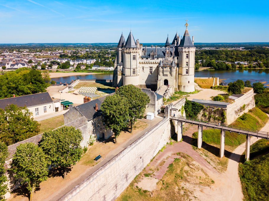 Saumur Castle in the city of Saumur 