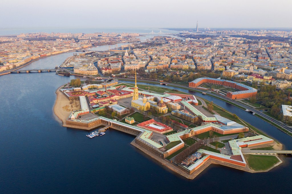Aerial View of Peter and Paul Fortress