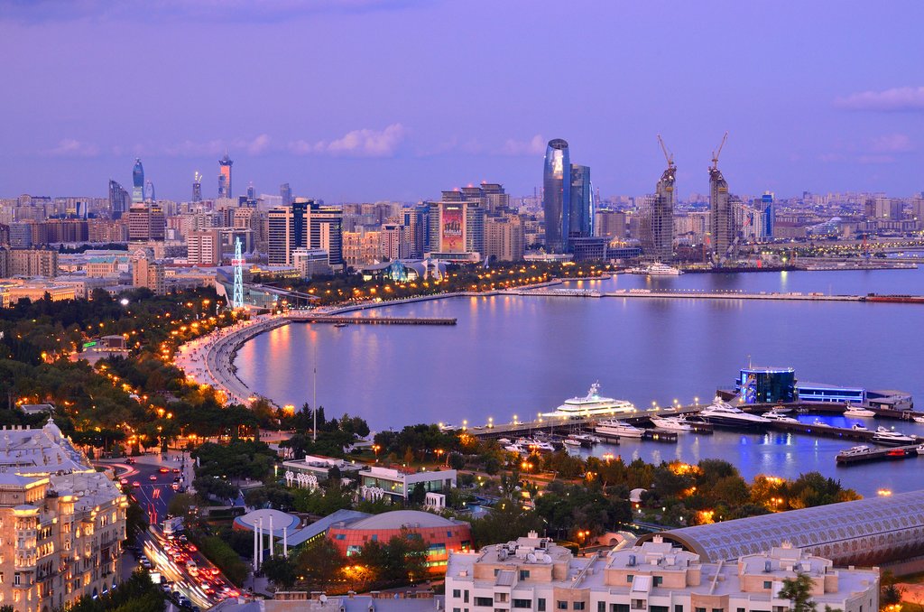 Baku Skyline at Night