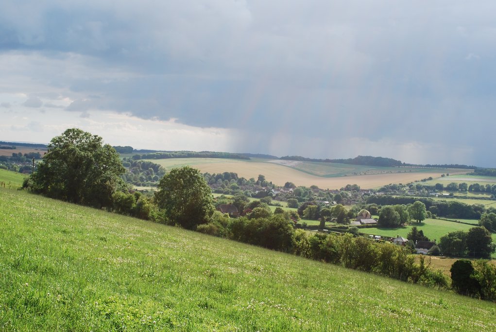 Views across the Wessex hills.