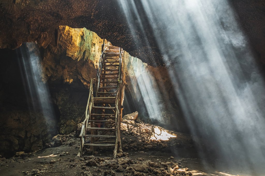 Opt to take a trip out to Goa Buwun Prabu, the Three Rays Bat Cave