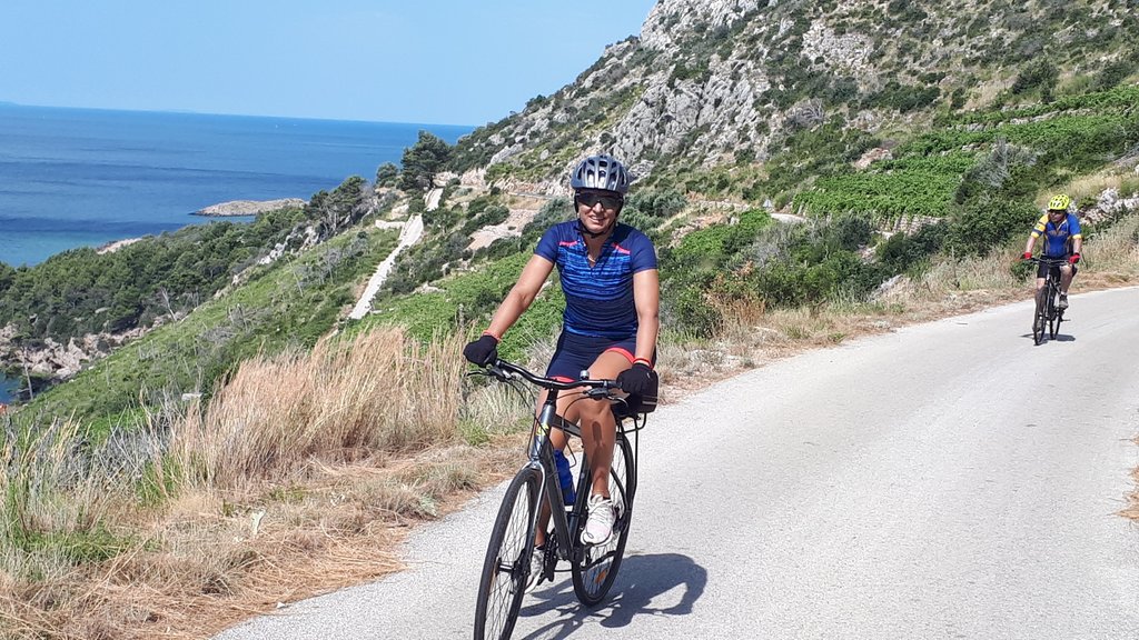 Ride along the water's edge of the Pelješac peninsula