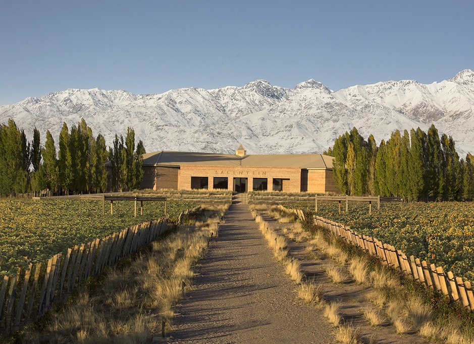 An impressive path leading to the wine cellar