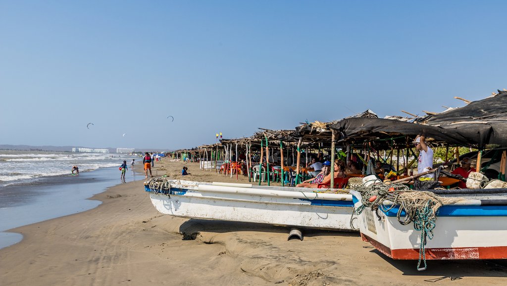 Fishing boats in La Boquilla