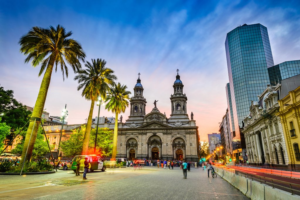 Plaza de Armas, the main square of Santiago