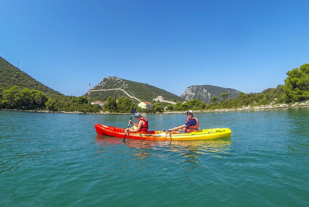 Kayak in Ston Bay