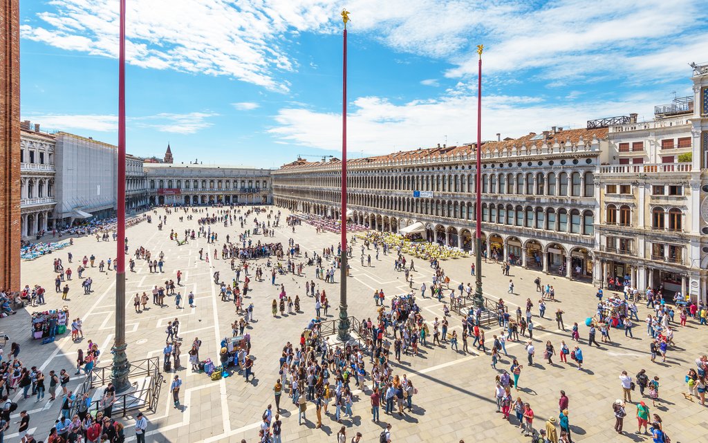 Venice's central St. Mark's Square