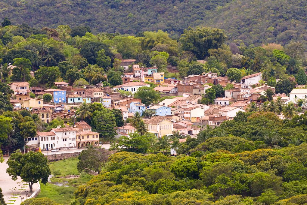 Aerial view of Lençóis