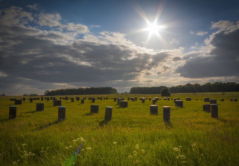 Woodhenge at the Stonehenge World Heritage Site.