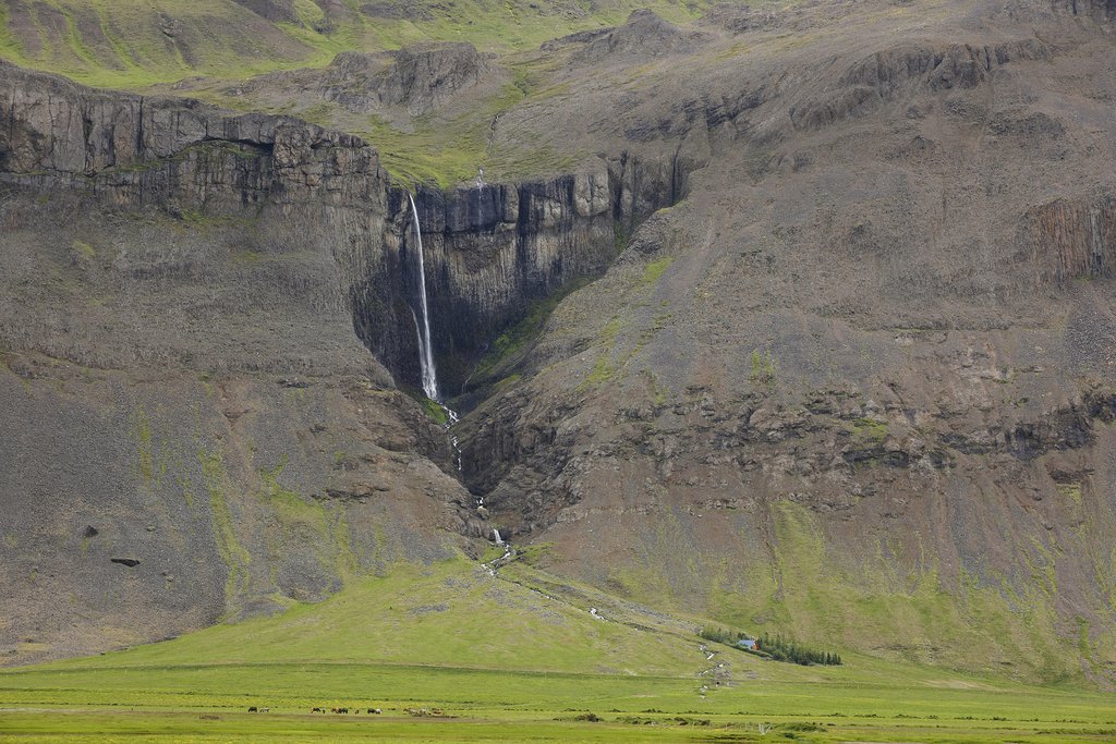 Vatnsdalur area waterfall