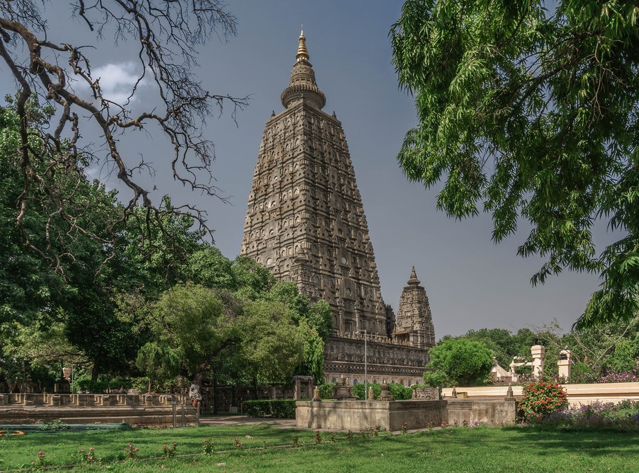 A temple in Bodhgaya