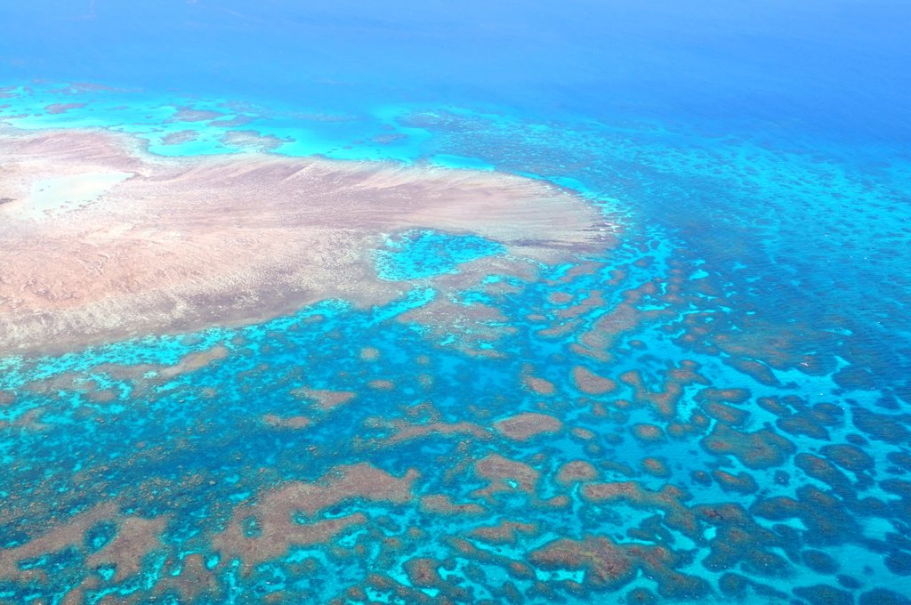 The Great Barrier Reef from above