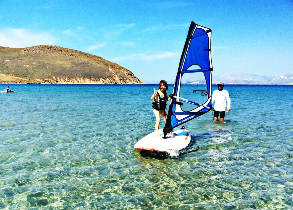 Windsurfing in Greece