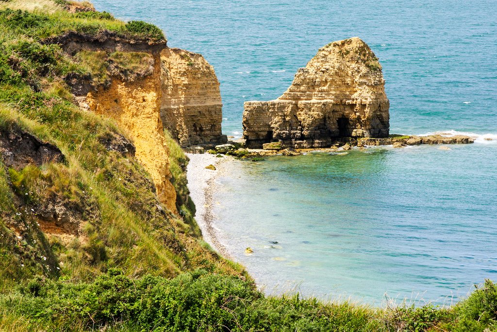 Pointe du Hoc along the English Channel
