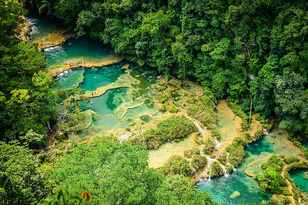 Semuc Champey from above