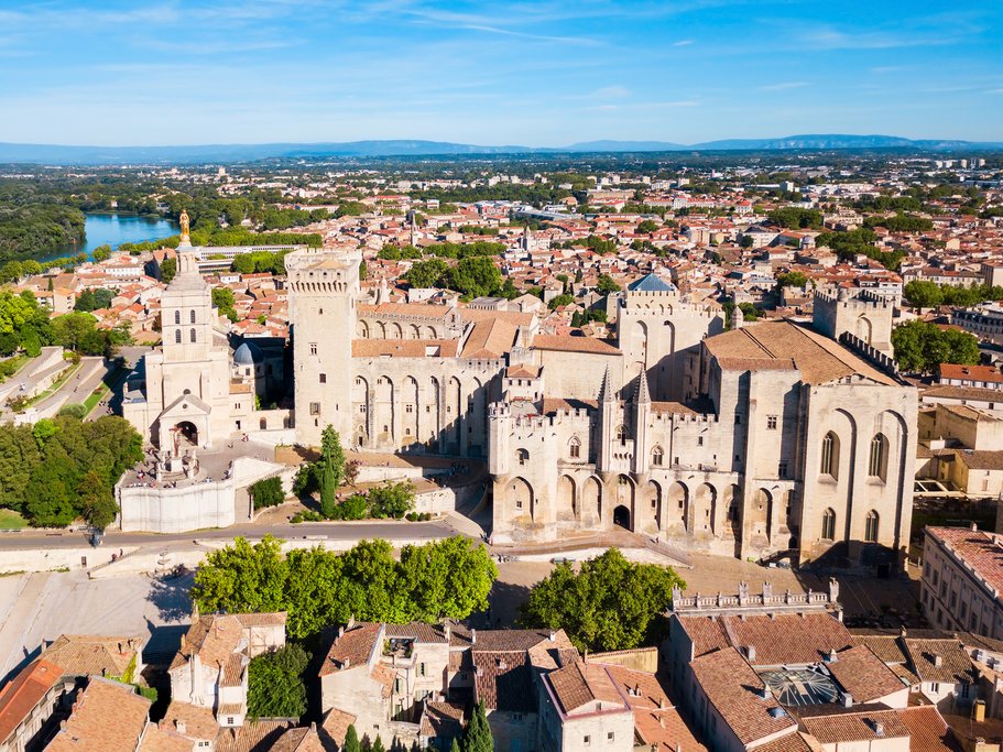 The Palace of the Popes in Avignon