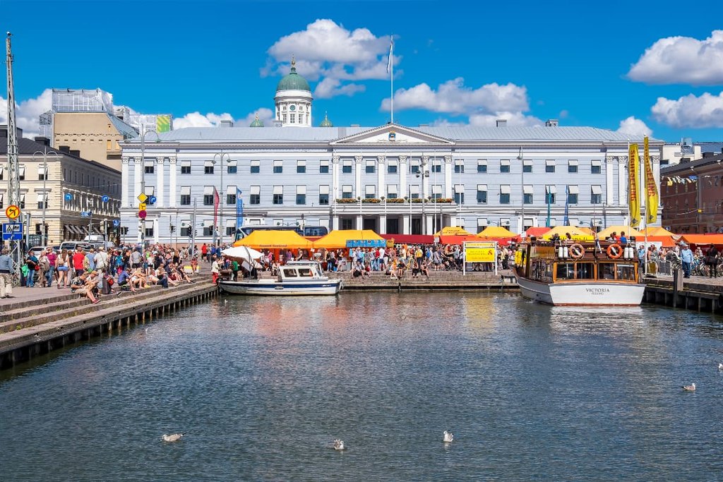 A harbor in Helsinki