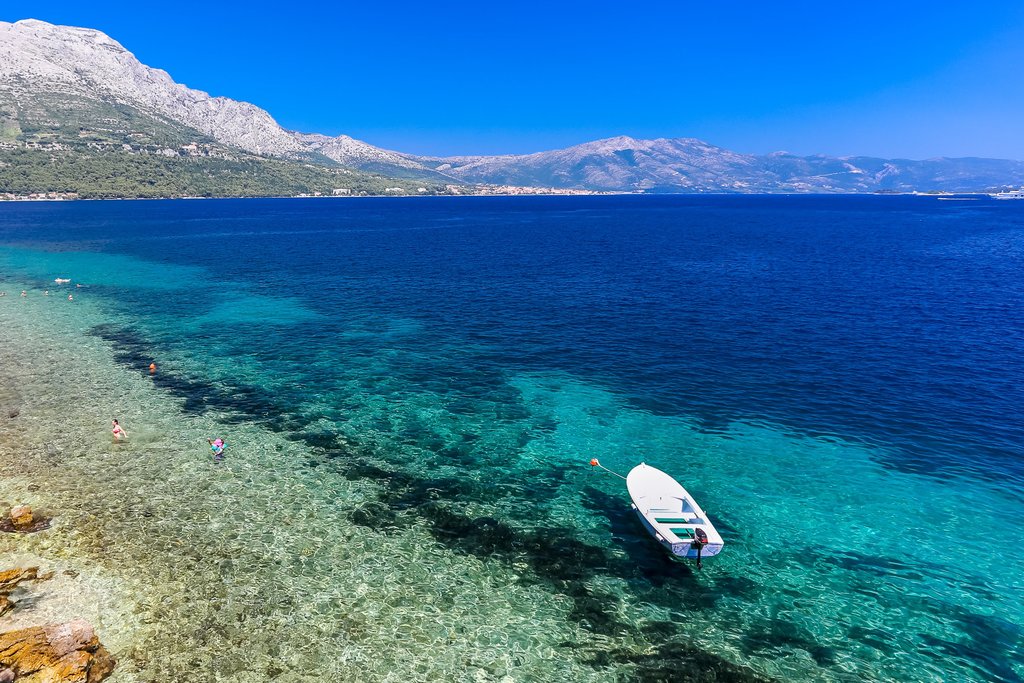 Croatia - Korčula - Korčula's Coastline - Stop for a swim along Korčula's coastline