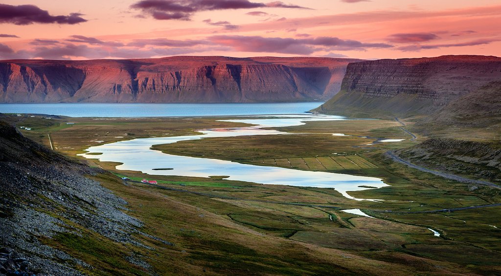 Sunset in the Westfjords