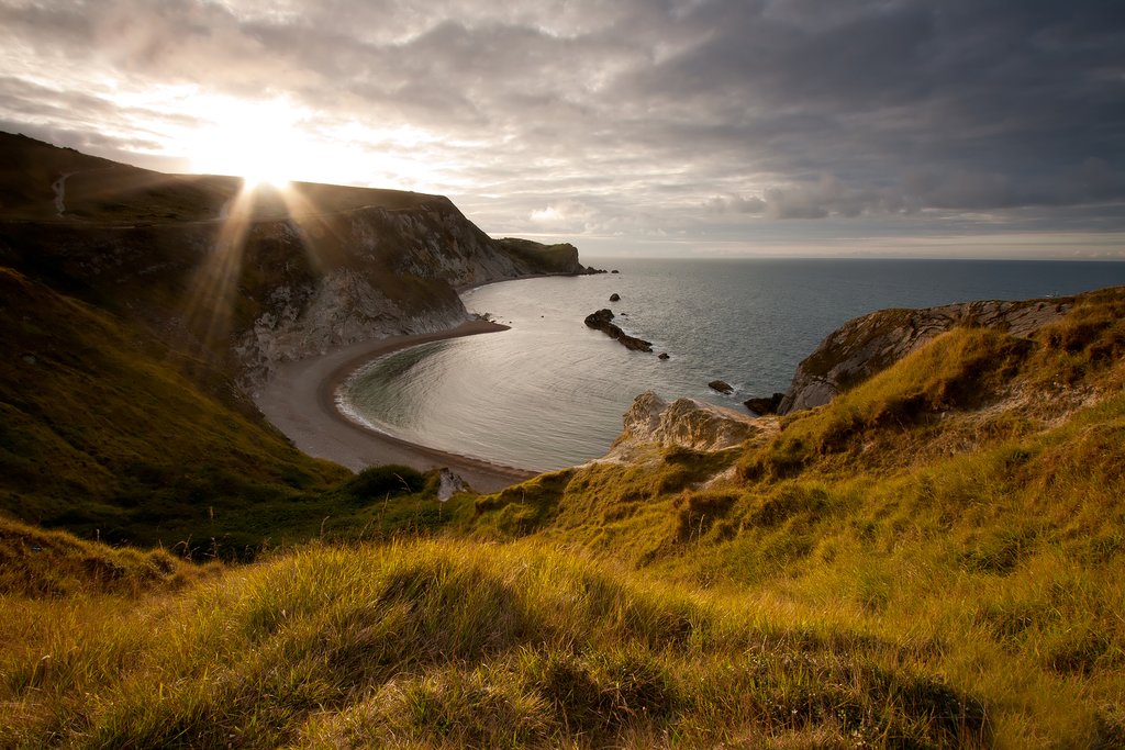 Sunrise over the Jurassic Coast.