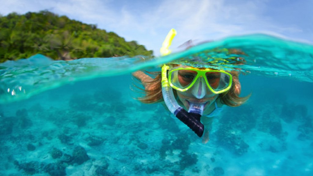 Snorkel above pristine coral reefs