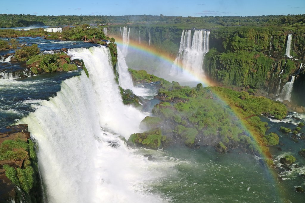 View of Iguazú Falls from the Brazilian side