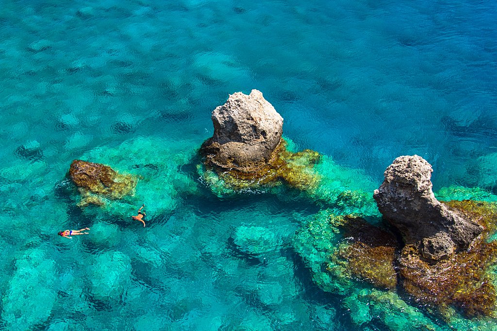 See straight down to the sand