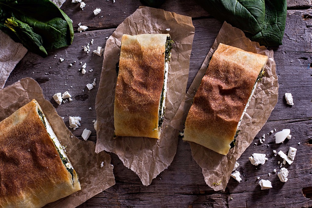 Traditional Greek Stuffed Bread