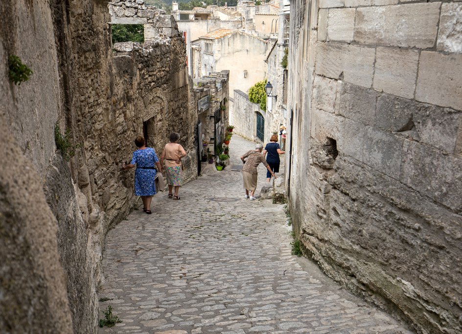 In the medieval village of Les Baux de Provence