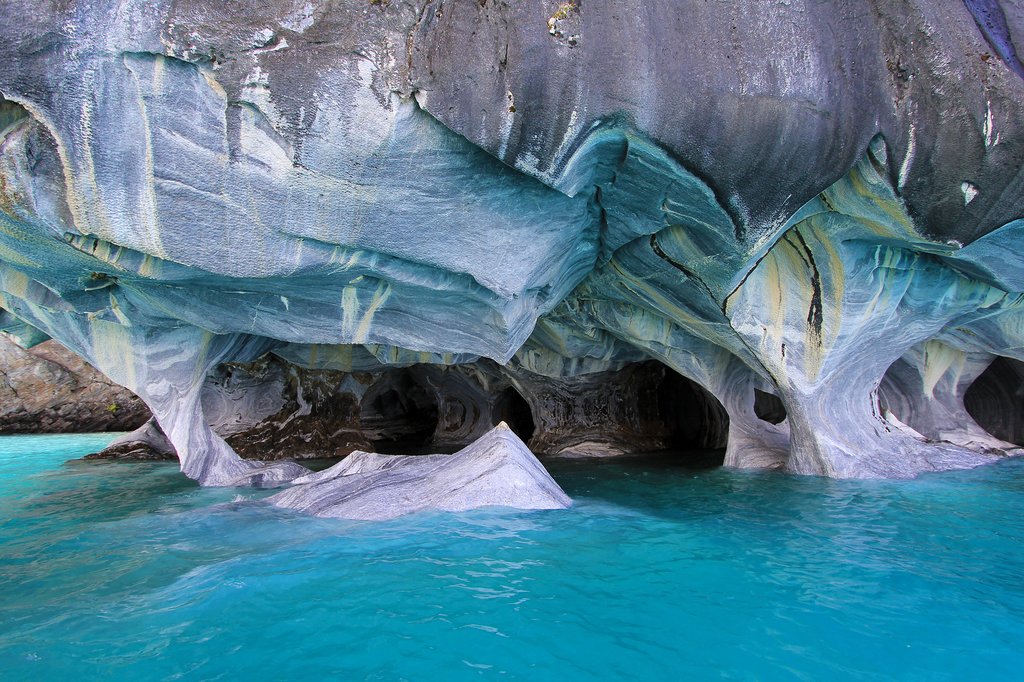 The Capillas de Mármol (marble caves)