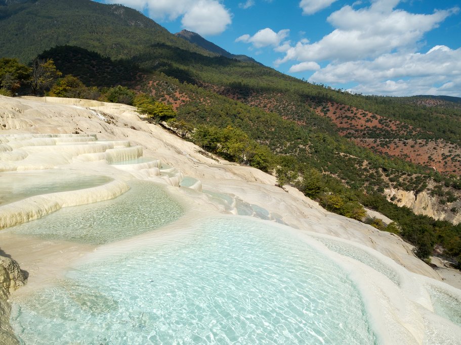 The White Water Terraces of Bai Shui Tai