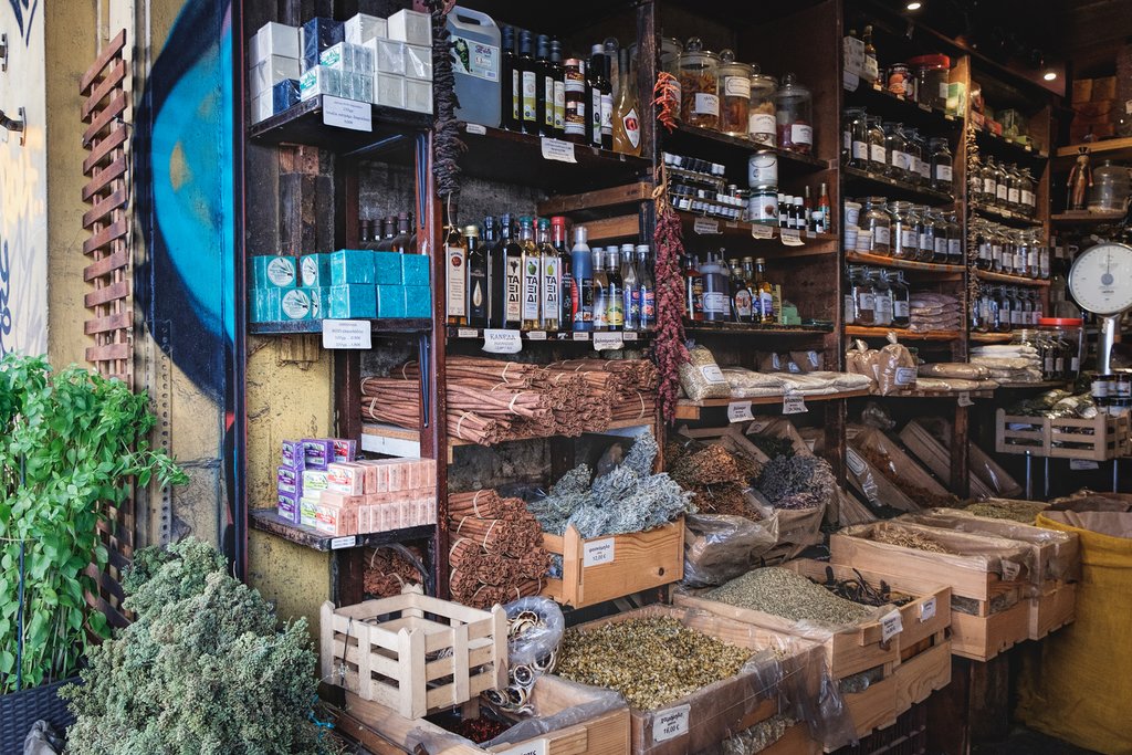 Vendors in the Buzzing City Market