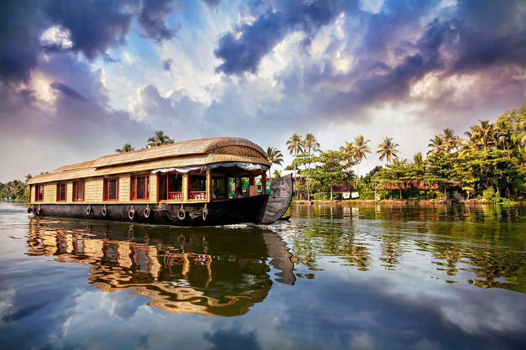 A houseboat in Kerala