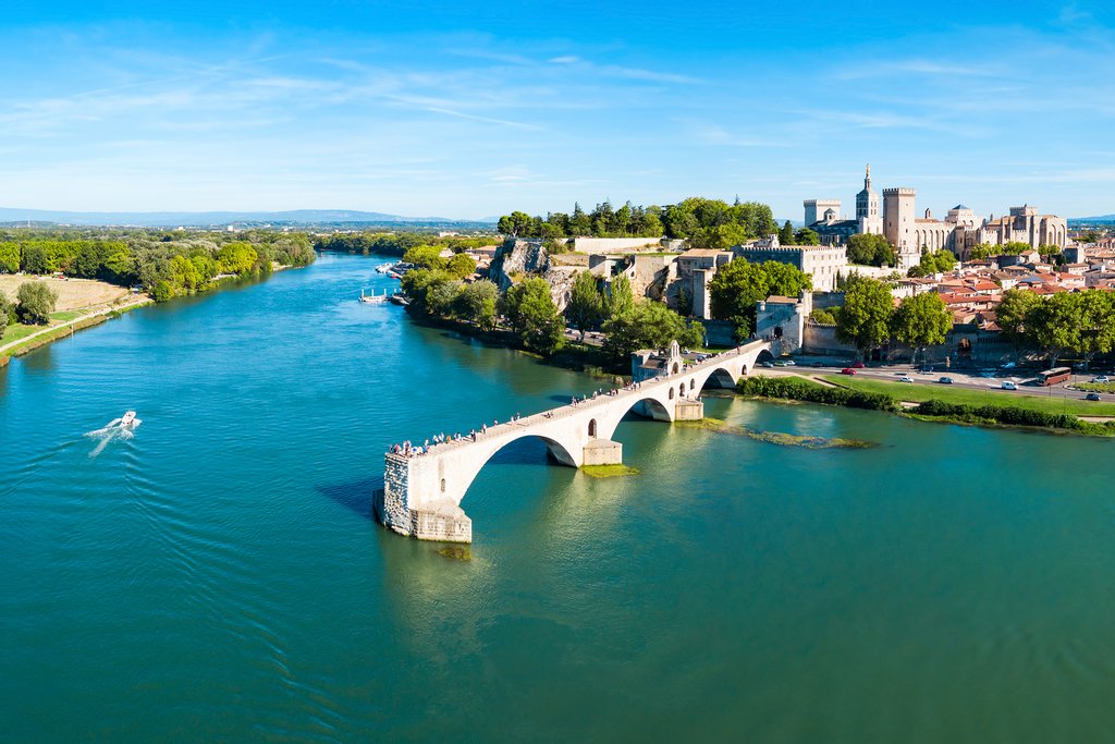 The famous Pont d'Avignon, Avignon, France