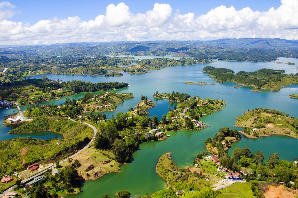 View from atop the Peñol de Guatapé