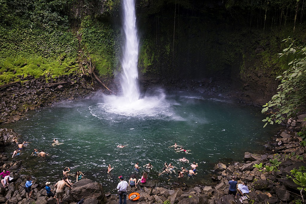 Swimming at La Fortuna