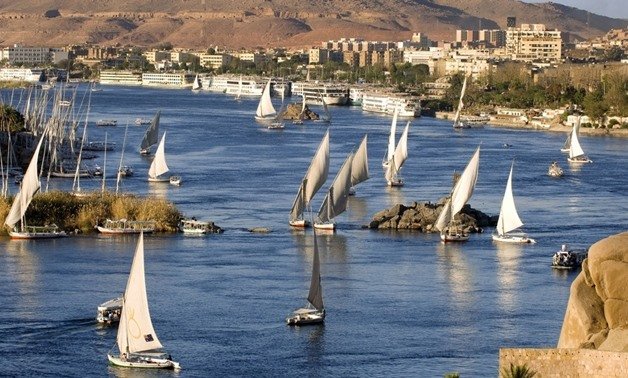Sail boats on the Nile River