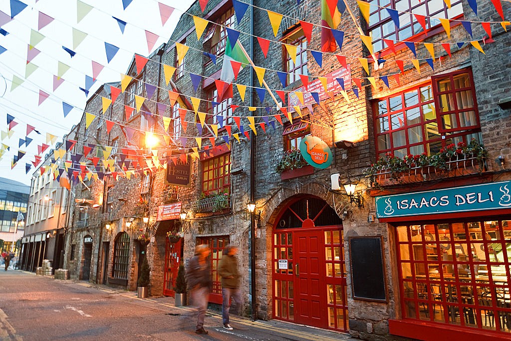 The streets of Dublin