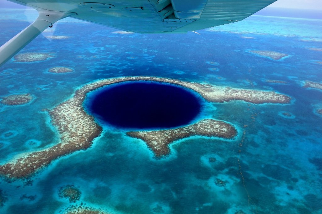 Fly Over the Great Blue Hole