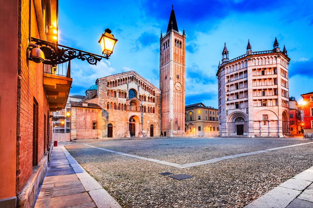 Piazza del Duomo in Parma, Italy