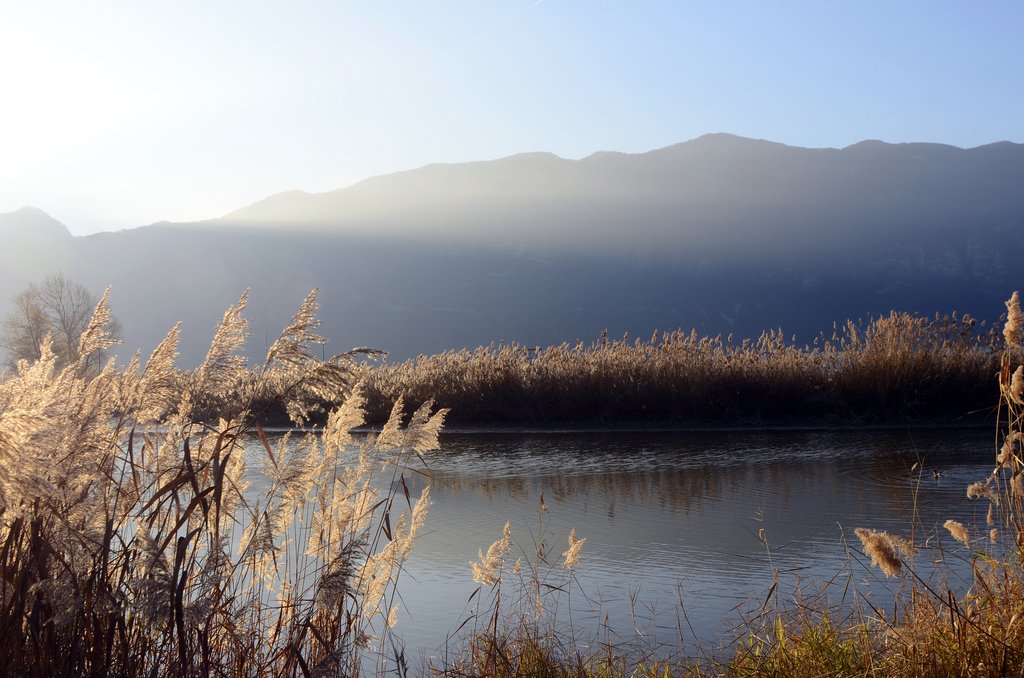 North Lake Bourget and mountains
