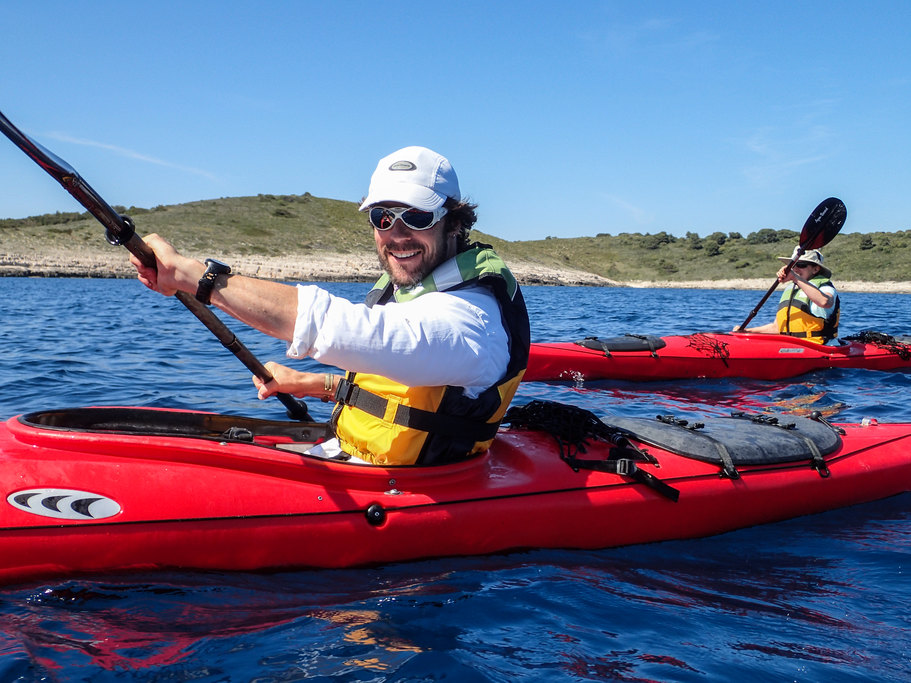 Kayaking around the Pakleni Islands Archipelago