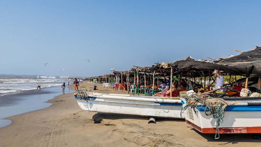 Fishing boats in La Boquilla