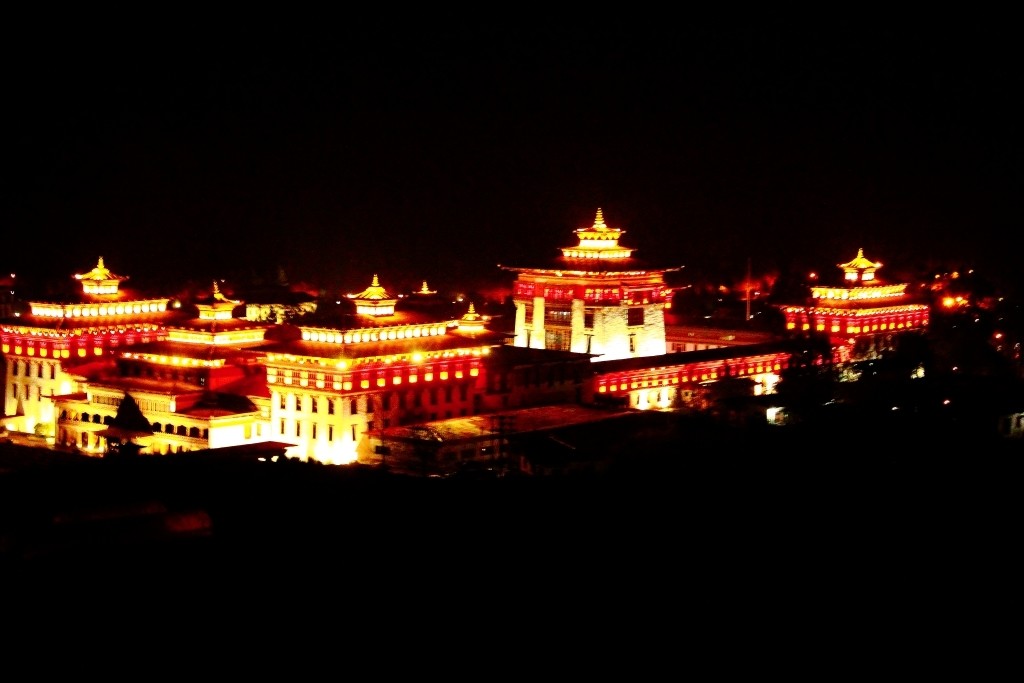 Thimpu at night
