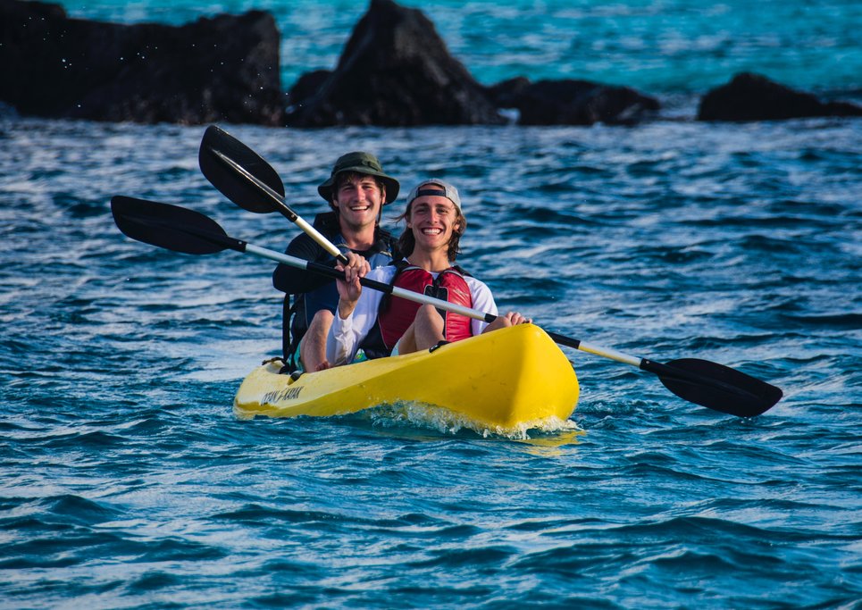Kayaking at Tortuga Bay