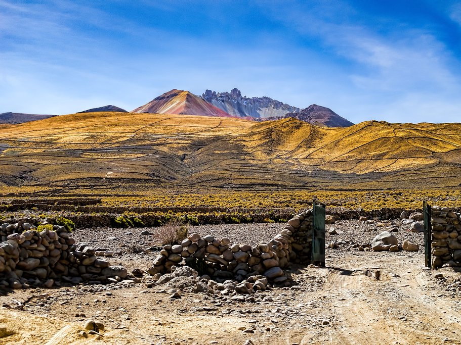 A view of the Tunupa Volcano