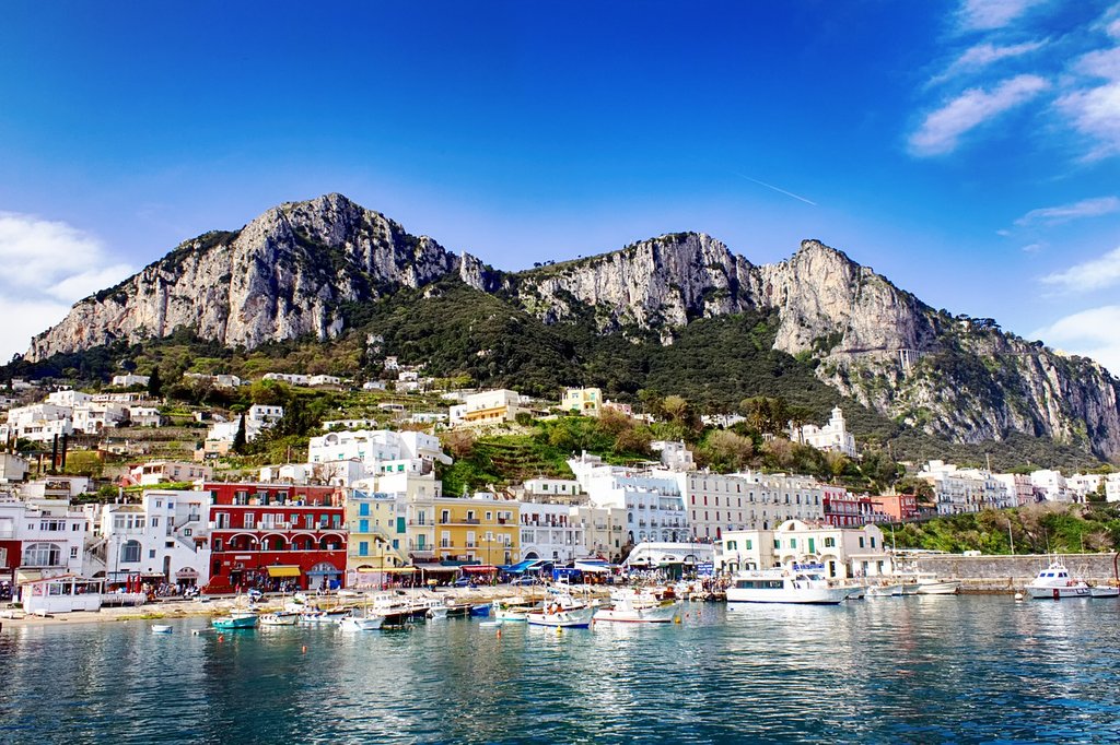 Colorful Port of Capri