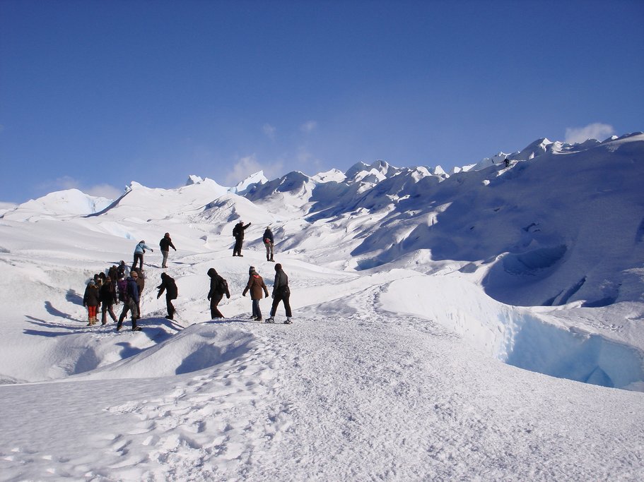 Trek across the Perito Moreno glacier.